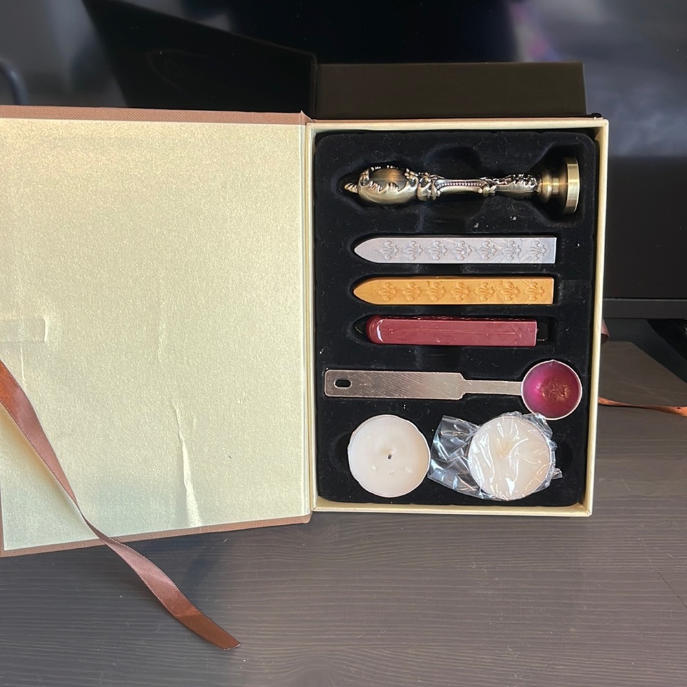 Wax stamp letter J